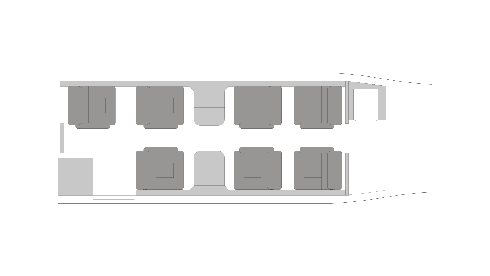 Citation Bravo cabin plan