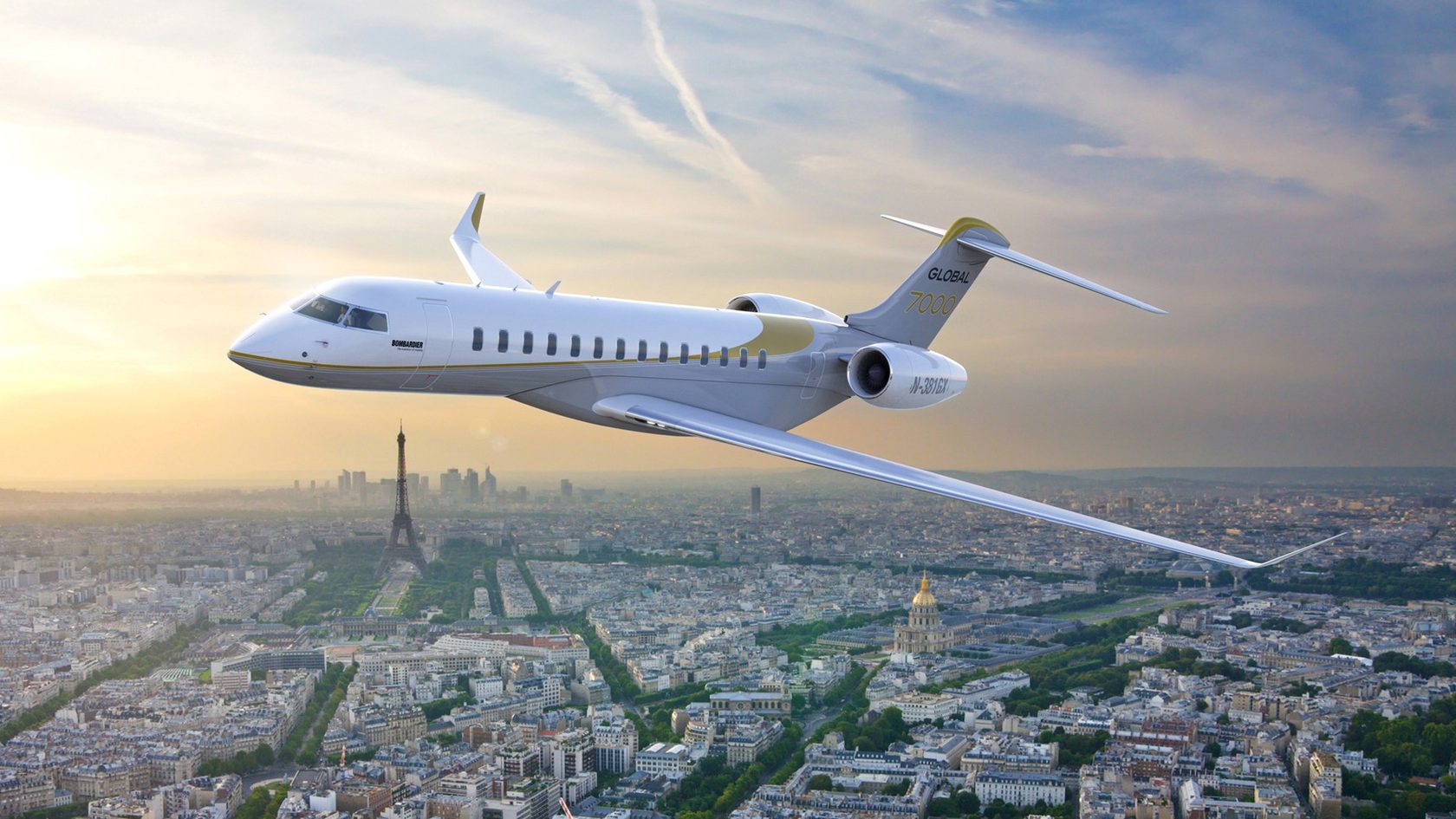Global 7000 - exterior and cabin