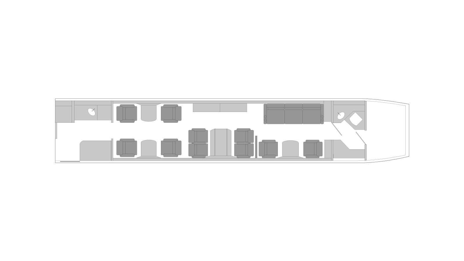 Legacy 600 cabin plan