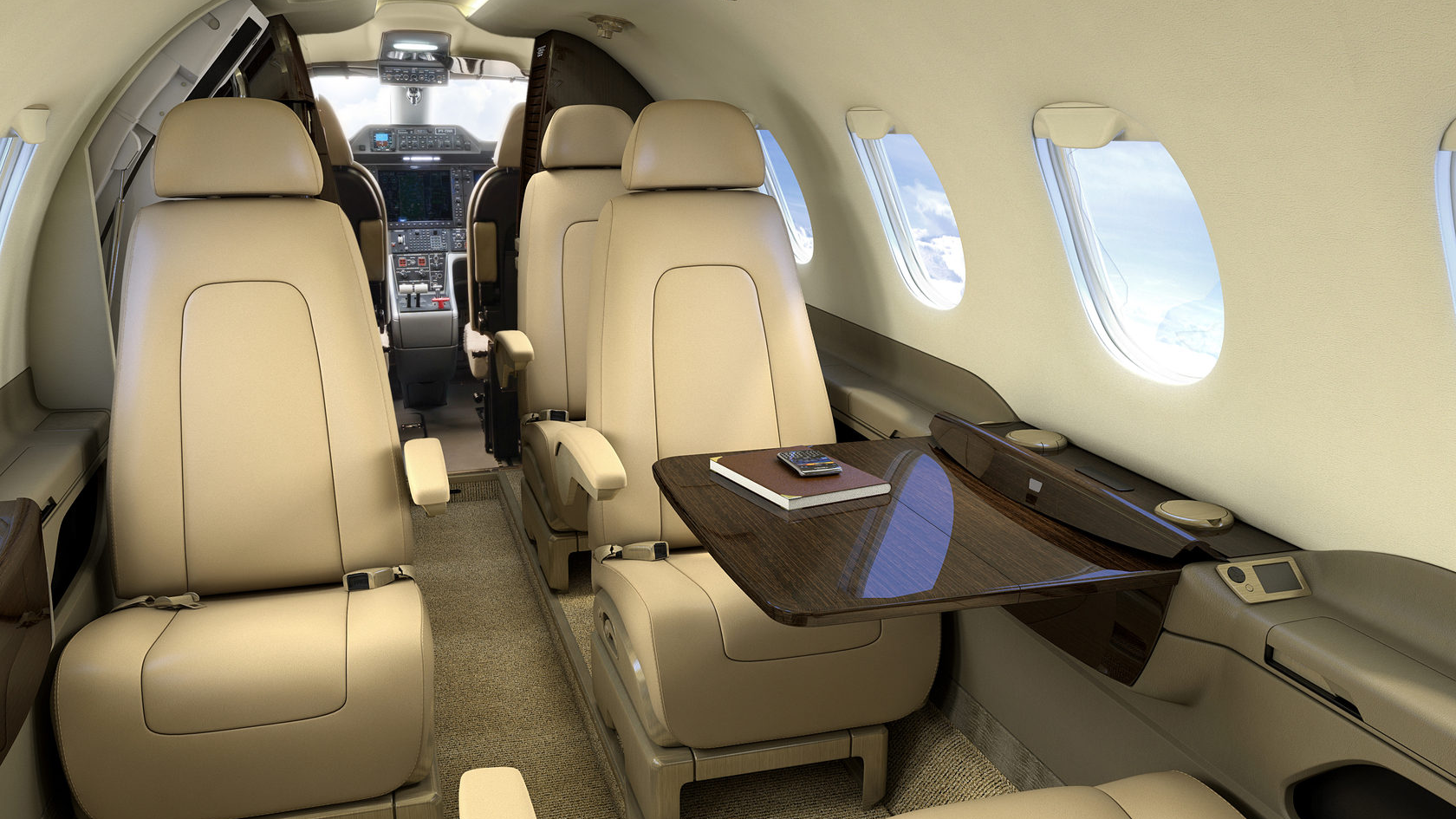 Phenom 300 - exterior and cabin