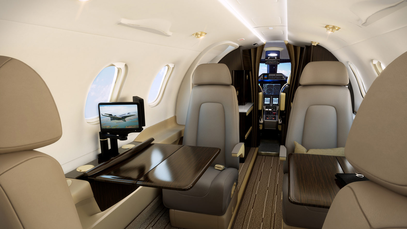 Phenom 300 - exterior and cabin